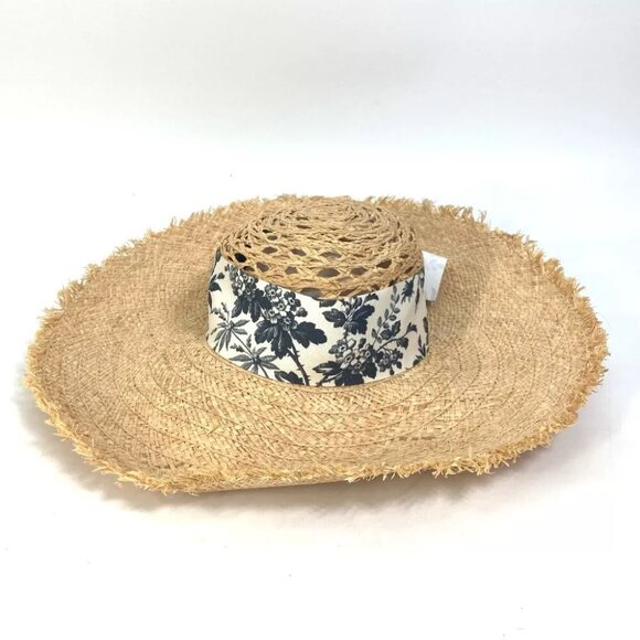 Gucci Accessories - GUCCI 408789 hat hat bucket hat bob hat herbarium ribbon flora straw hat hat...